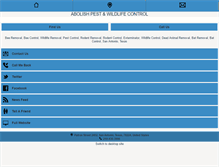 Tablet Screenshot of abolishpestwildlifecontrol.com